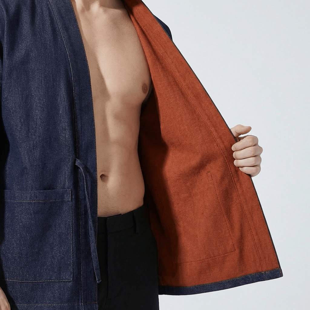 Veste Kimono Denim Homme