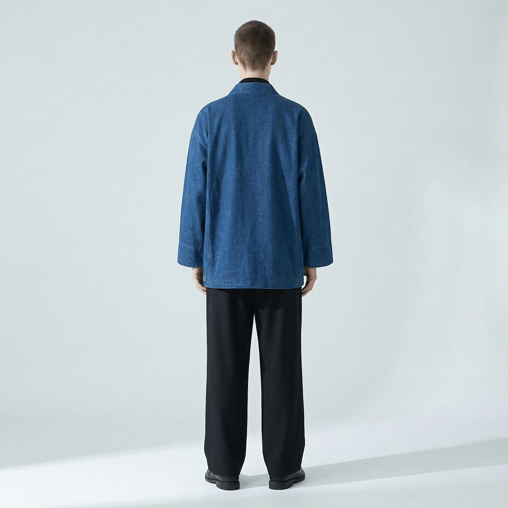 Veste Kimono En Jean Pour Homme