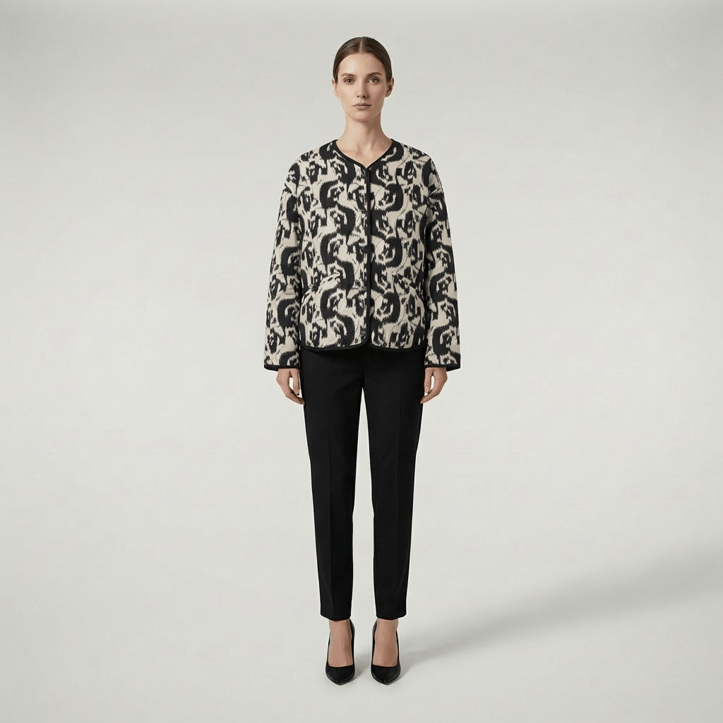 Motif abstrait noir et blanc