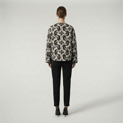 Motif abstrait noir et blanc