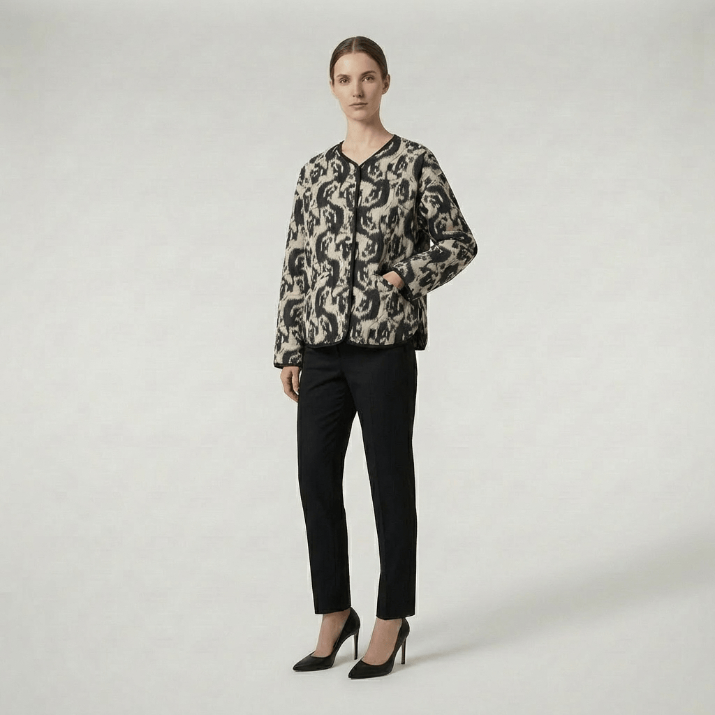 Motif abstrait noir et blanc