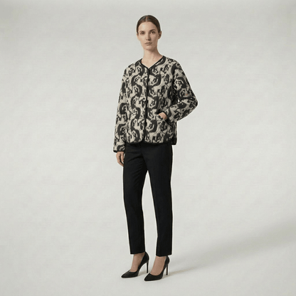 Motif abstrait noir et blanc